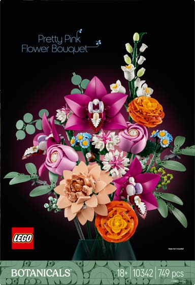 LEGO Botanicals Vakker bukett med rosa blomster 10342