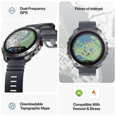 Polar Grit X2 Pro Sport Watch S-L (grå)