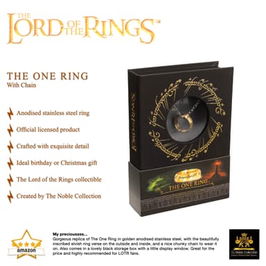 Noble Collection Lord Of The Rings halskjede (The One Ring)