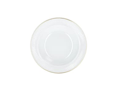 Pillivuyt Tallerken dyp Hvit/Matt gull