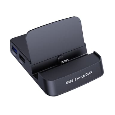 Ezcap-dokkingstasjon og videoopptak kompatibel med Nintendo Switch HDMI 1080p 60fps 2x USB-A