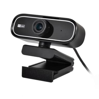 NÖRDIC USB Webcam 1080P Full HD 30fps med mikrofon roterbar 360 grader 2MP autofokus