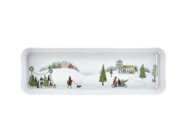 Pillivuyt Vinter Plissé Dish rectangular 36 x 12 cm
