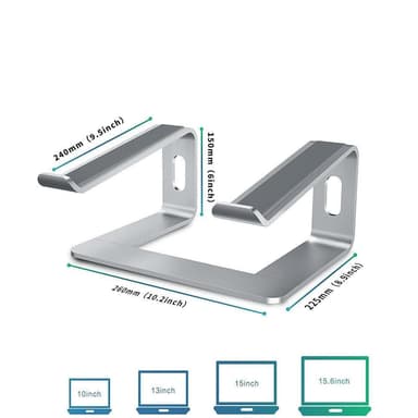 NÖRDIC aluminiumportabilitet for opptil 15,6 ""Notebook Stand Laptopstative
