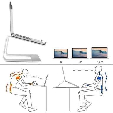 NÖRDIC aluminiumportabilitet for opptil 15,6 ""Notebook Stand Laptopstative
