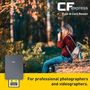 NÖRDIC USB-A&USB-C 3.2 10Gbps Kortleser CFexpress B