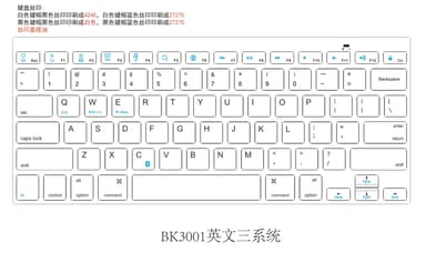NÖRDIC Bluetooth-tastatur 78 taster amerikansk layout