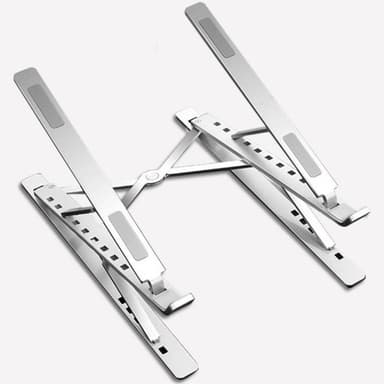 NÖRDIC justerbart laptopstativ i aluminium i to nivåer for opptil 17"" notebookstativ laptopstativ