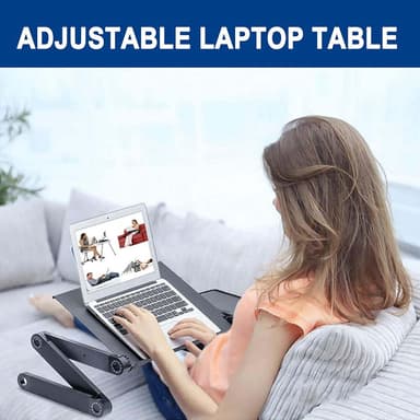 NÖRDIC Notebook Holder Folding og justerbar Opptil 17 ""Laptop Site Table Laptop