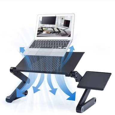 NÖRDIC Notebook Holder Folding og justerbar Opptil 17 ""Laptop Site Table Laptop