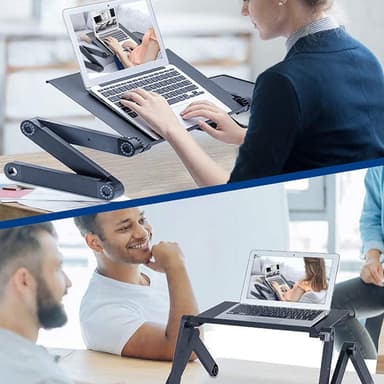 NÖRDIC Notebook Holder Folding og justerbar Opptil 17 ""Laptop Site Table Laptop