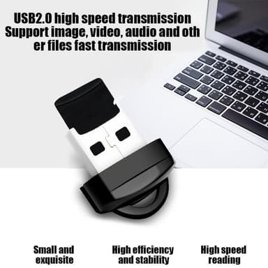 NÖRDIC USB-A-kortleser MicroSD UHS-I