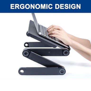 NÖRDIC Notebook Holder Folding og justerbar Opptil 17 ""Laptop Site Table Laptop