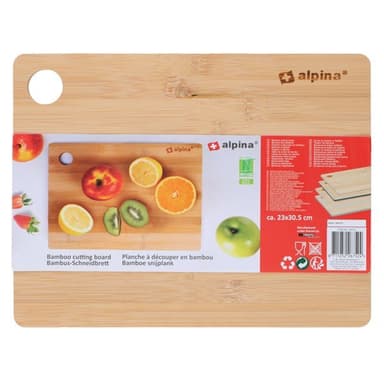 Alpina Skjærebrett i bambus med opphengshull 23x30,5cm