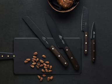 Sabatier Phenix Knife set 4 parts Black/Wood