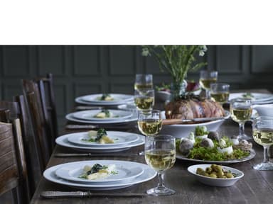 Pillivuyt Sancerre plate flat Dia 17 cm White