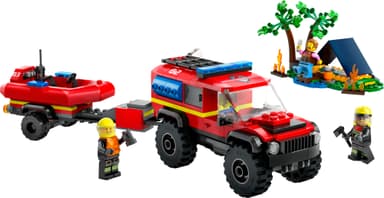 LEGO City Firehjulsdrevet brannbil med redningsbåt 60412