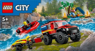 LEGO City Firehjulsdrevet brannbil med redningsbåt 60412