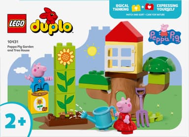 LEGO DUPLO Peppa Pig Peppa Gris med hage og trehytte 10431