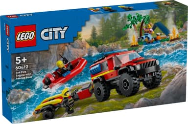 LEGO City Firehjulsdrevet brannbil med redningsbåt 60412