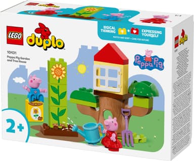 LEGO DUPLO Peppa Pig Peppa Gris med hage og trehytte 10431