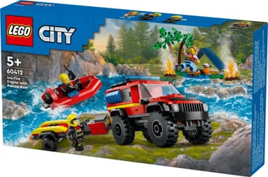 LEGO City Firehjulsdrevet brannbil med redningsbåt 60412