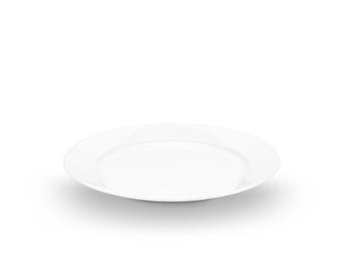 Pillivuyt Sancerre plate flat Dia 17 cm White