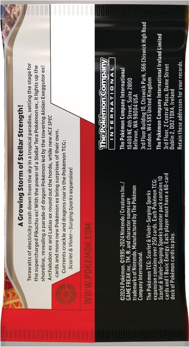 Pokémon TCG: Scarlet & Violet 8 - Surging Sparks boosterpakke