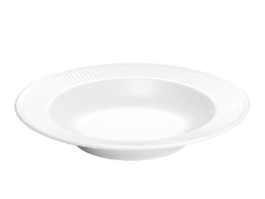 Pillivuyt Plissé Plate deep Dia 28 cm White