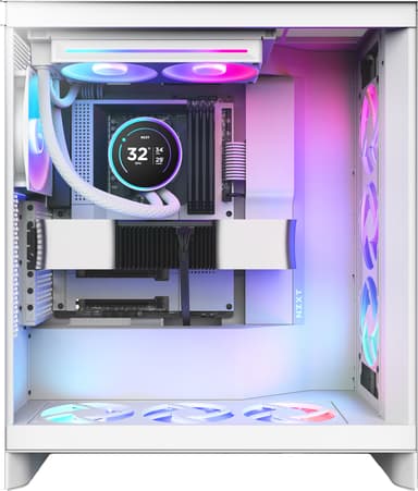 NZXT Kraken 240 Elite V2 RGB CPU vannkjøler (hvit)