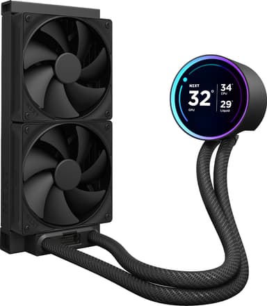 NZXT Kraken 240 Elite V2 CPU vannkjøler (sort)