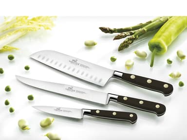 Sabatier Ideal santoku knife x 18 cm Steel/Black