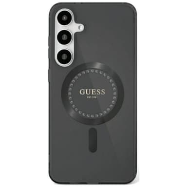 Guess Rhinestone MagSafe deksel Samsung Galaxy S25 - Svart