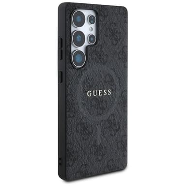 Guess Leather 4G MagSafe deksel Samsung Galaxy S25 Ultra - Svart