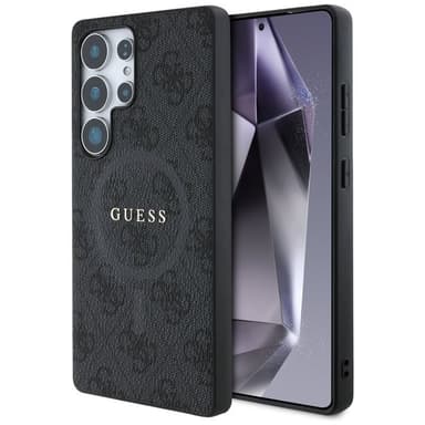 Guess Leather 4G MagSafe deksel Samsung Galaxy S25 Ultra - Svart