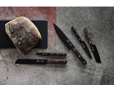 Sabatier Phenix Knife set 5 parts Black/Wood