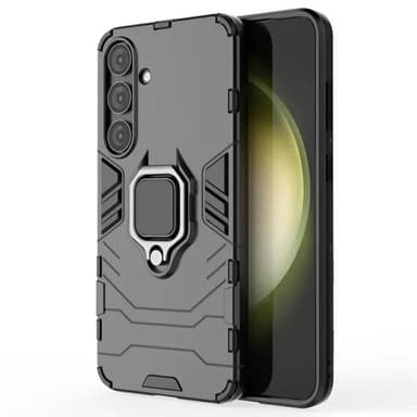 Hybrid Ring Case Samsung Galaxy S25 - Svart