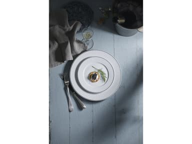 Pillivuyt Tallerken flat Hvit/Platina