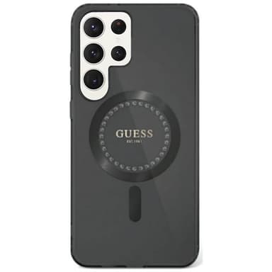 Guess Rhinestone MagSafe deksel Samsung Galaxy S25 Ultra - Svart