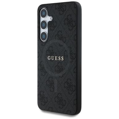 Guess Leather 4G MagSafe deksel Samsung Galaxy S25 - Svart