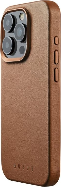 Mujjo iPhone 15 Pro mobildeksel (brun)