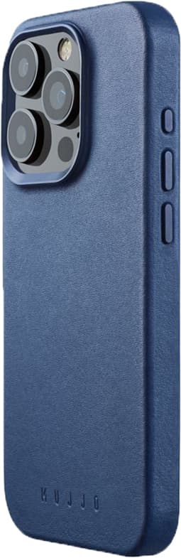 Mujjo iPhone 15 Pro mobildeksel (blå)