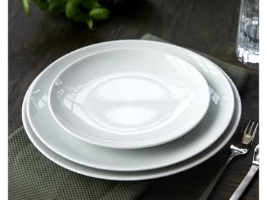Pillivuyt Eventail Plate flat Dia 21 cm White