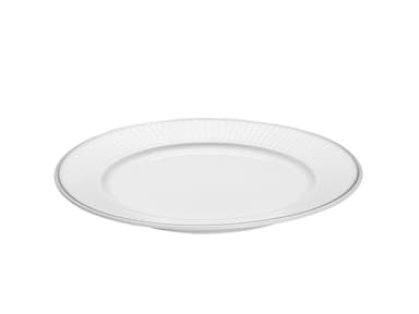 Pillivuyt Tallerken flat Hvit/Platina