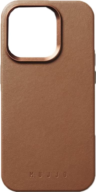Mujjo iPhone 15 Pro mobildeksel (brun)