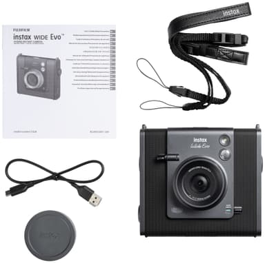 Fujifilm Instax Wide Evo instantkamera (sort)