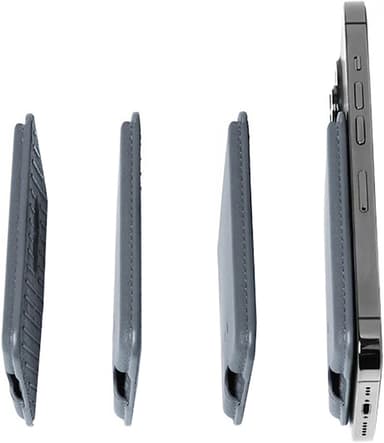 Mujjo MagSafe iPhone kortholder for mobil (stålblå)