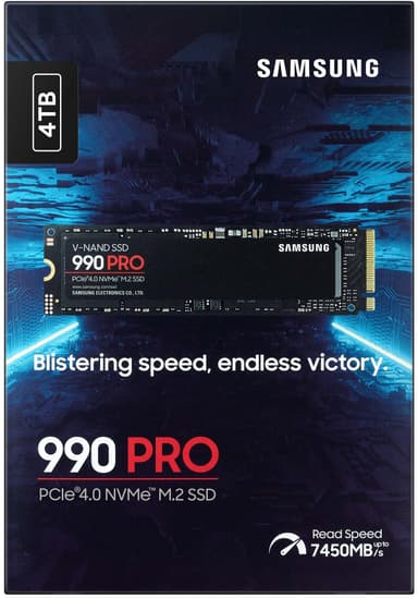Samsung 990 PRO intern SSD (4TB)