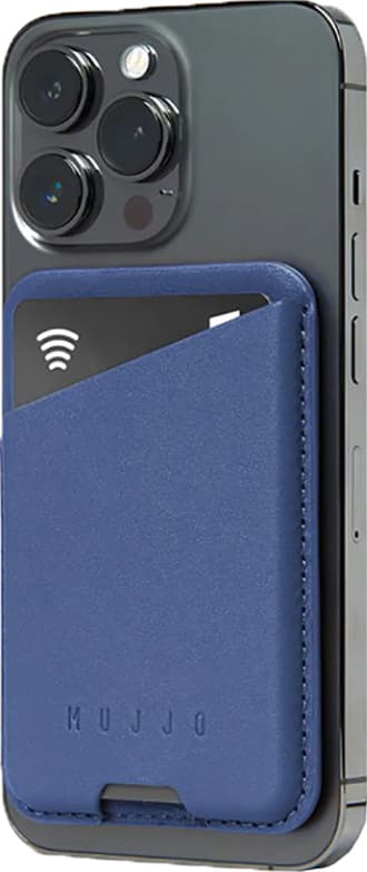 Mujjo MagSafe iPhone kortholder for mobil (blå)