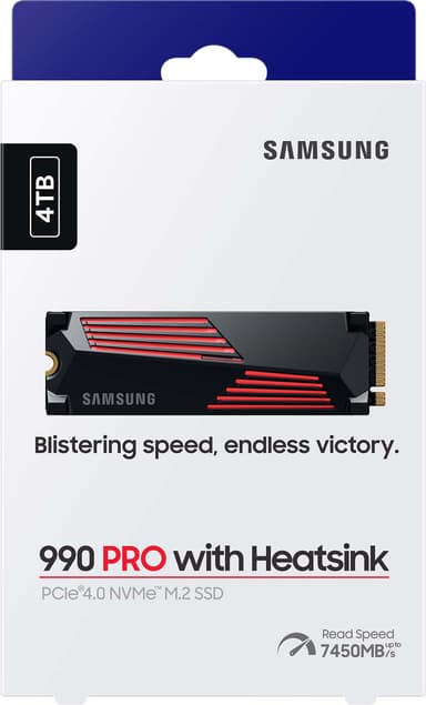 Samsung 990 Pro Heatsink intern SSD (4TB)